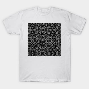 Black and White Mandala Pattern T-Shirt